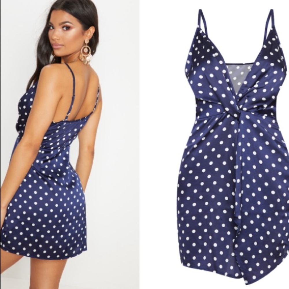 Polka Dot Navy Dress